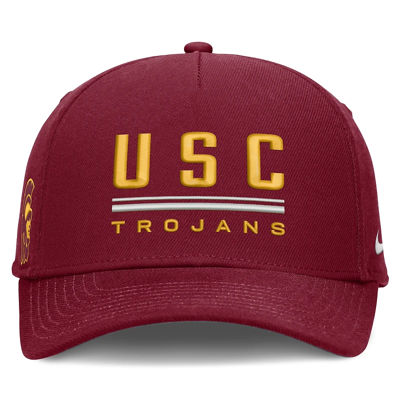 Casquette ajustable Nike Cardinal USC Trojans 2026 Sideline Dri-FIT Rise pour homme