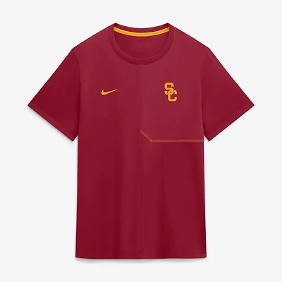 Men's Nike Cardinal USC Trojans 2026 Sideline UV Dri-FIT Coaches Shirt