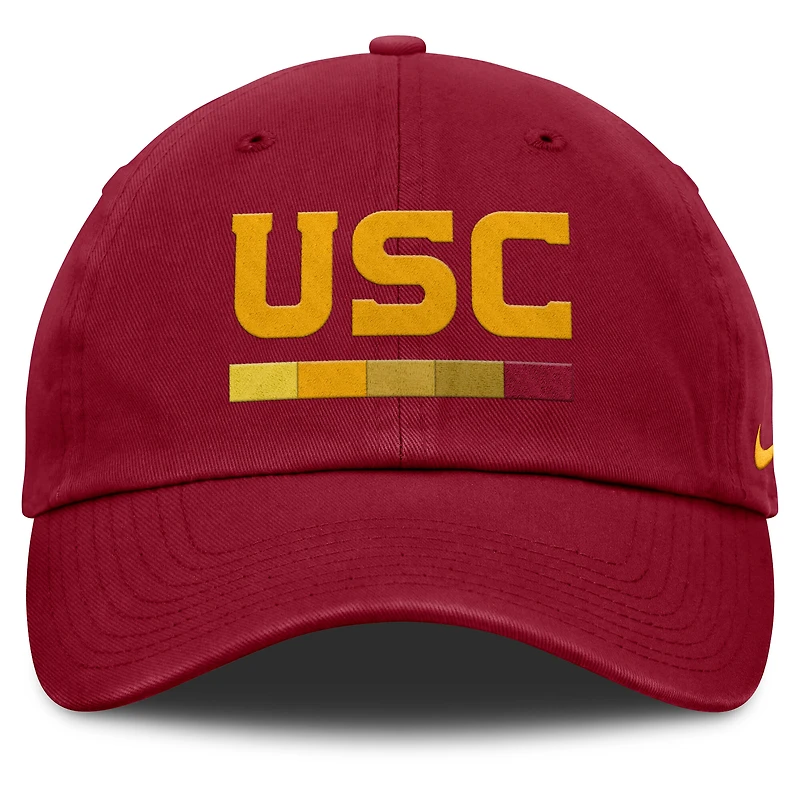 Casquette ajustable Nike Cardinal USC Trojans Club Campus pour homme