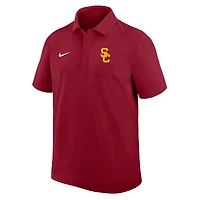 Men's Nike Cardinal USC Trojans Coaches Sideline Dri-FIT Polo