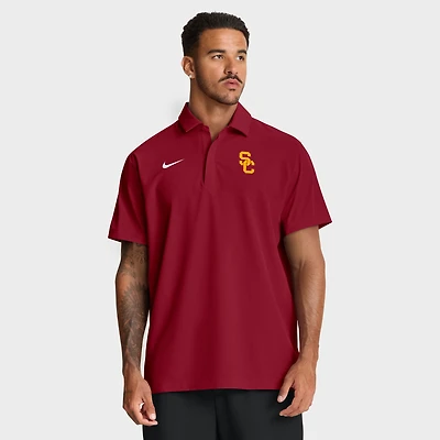 Men's Nike Cardinal USC Trojans Coaches Sideline Dri-FIT Polo