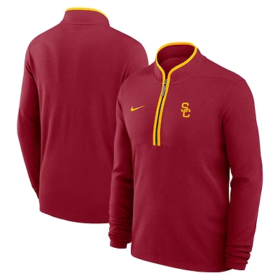 Men's Nike Cardinal USC Trojans Courtside Victory Dri-FIT Half-Zip Pullover