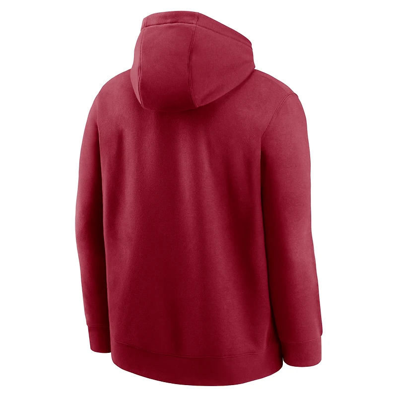 Men's Nike Cardinal USC Trojans Legacy Football Icon Club Fleece Pullover Hoodie