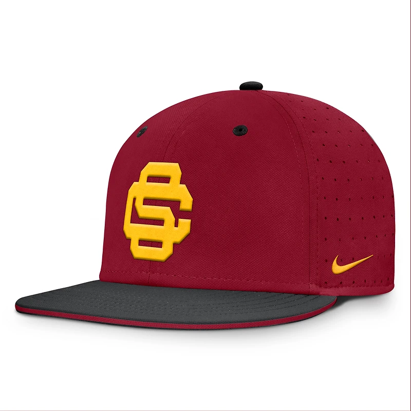 Men's Nike Cardinal USC Trojans On-Field Dugout True Performance Fitted Hat