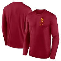 Men's Nike Cardinal USC Trojans Primary Stack Legend Long Sleeve T-Shirt