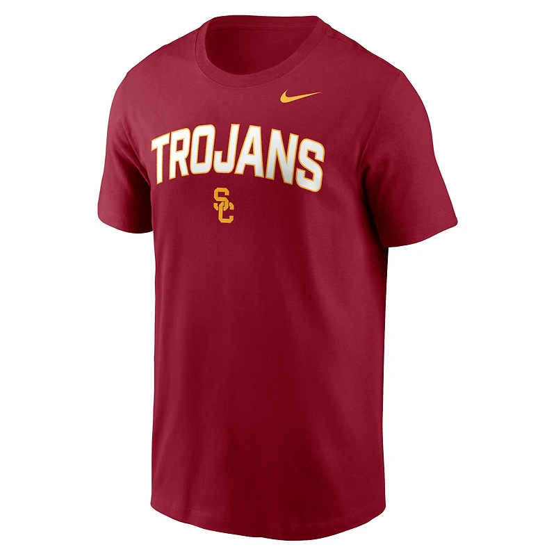 Men's Nike Cardinal USC Trojans Primetime Arch Stack T-Shirt