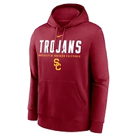 Men's Nike  Cardinal USC Trojans Primetime Dynamic Mascot Club Fleece Pullover Hoodie