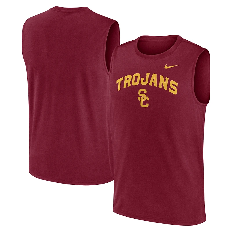 Débardeur Nike Cardinal USC Trojans Primetime Legend Arch Dri-FIT pour homme