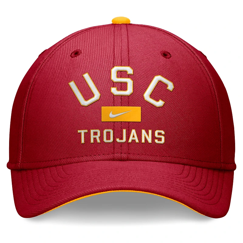 Men's Nike Cardinal USC Trojans Primetime Rise Swoosh Flex Hat