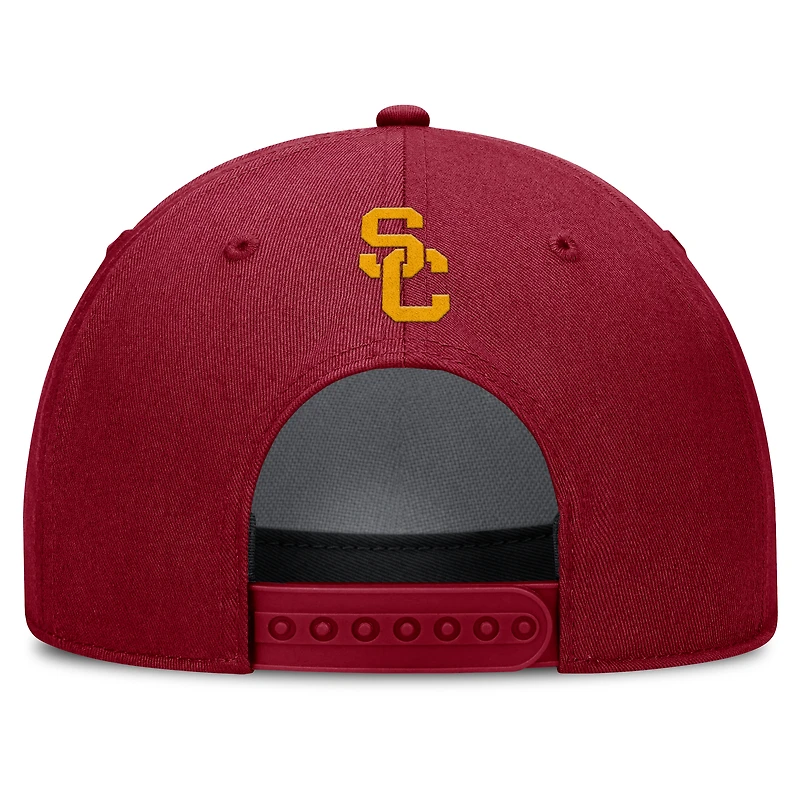 Casquette ajustable Nike Cardinal USC Trojans Rise Campus pour homme