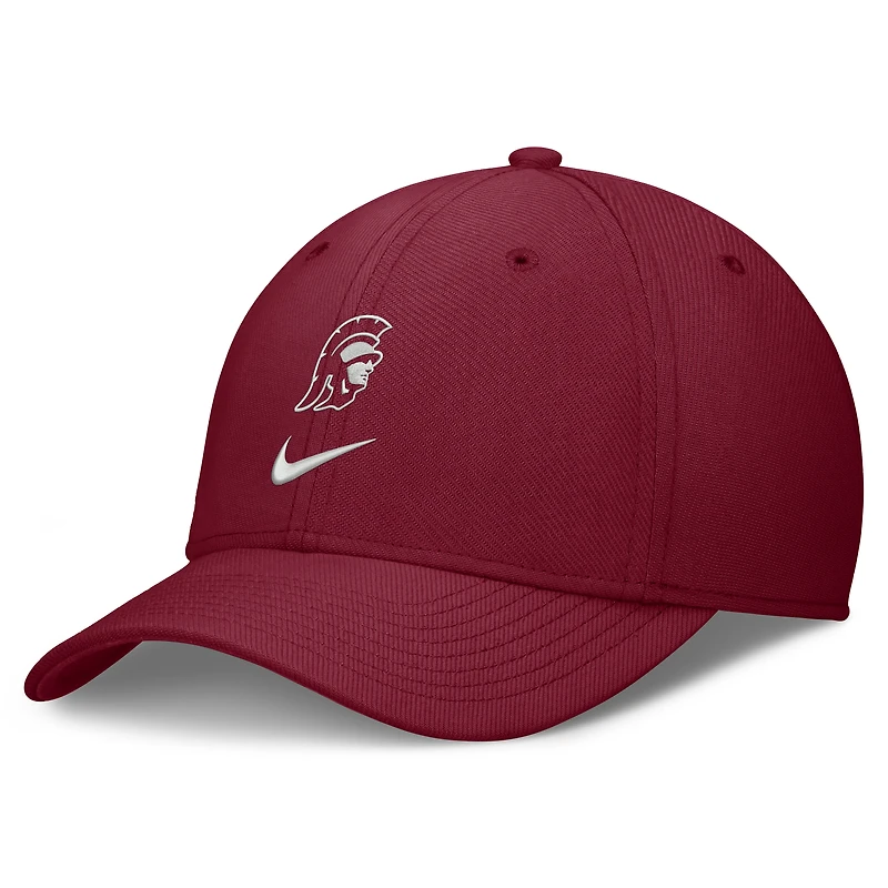 Men's Nike Cardinal USC Trojans Rise On-Field SwooshFlex Dri-FIT Flex Hat