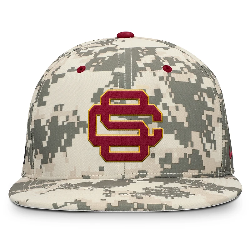Men's Nike Digital Camo USC Trojans 2025 Dugout True Performance Fitted Hat
