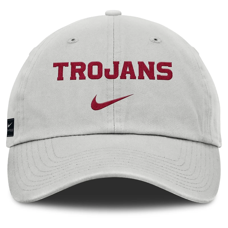 Men's Nike Gray USC Trojans 2025 On-Field Gameday Club Adjustable Hat