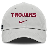Men's Nike Gray USC Trojans 2025 On-Field Gameday Club Adjustable Hat