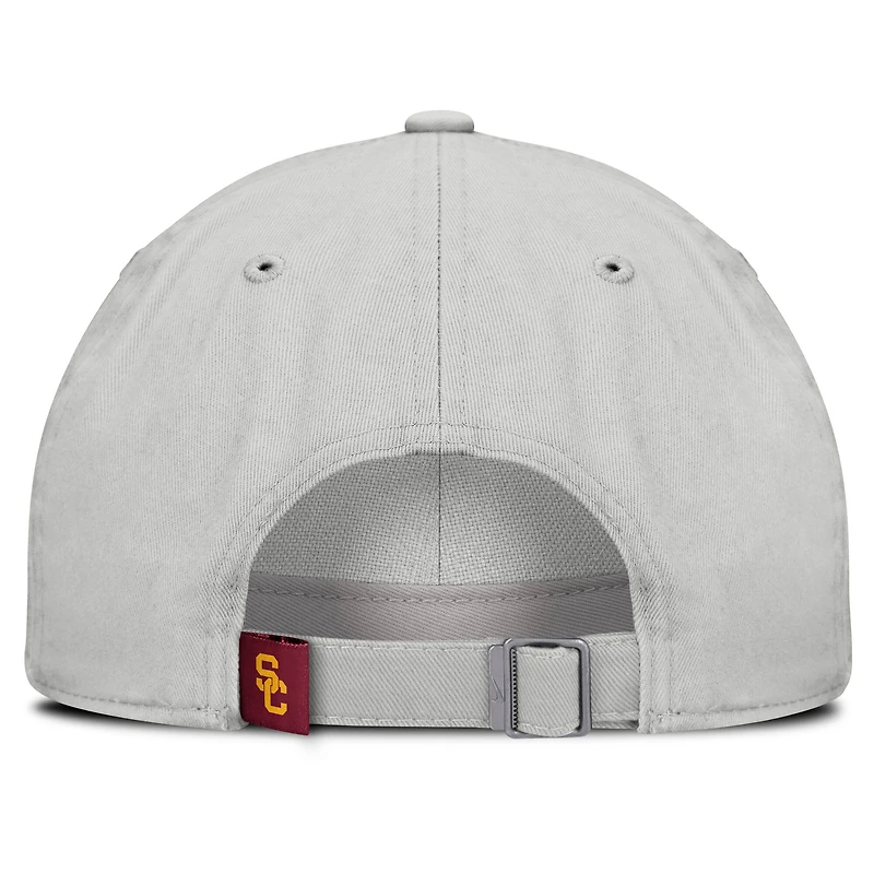 Men's Nike Gray USC Trojans 2025 On-Field Gameday Club Adjustable Hat