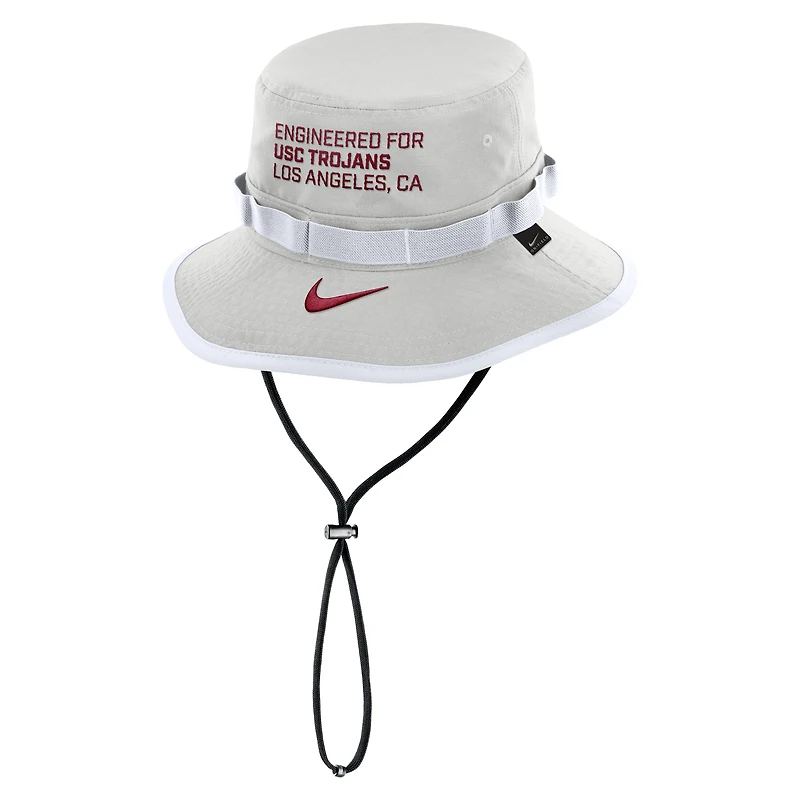 Bob Nike gris USC Trojans 2025 Sideline Apex Boonie Performance pour homme