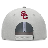 Men's Nike Gray USC Trojans 2025 Sideline Dust Pinched Rise Adjustable Hat