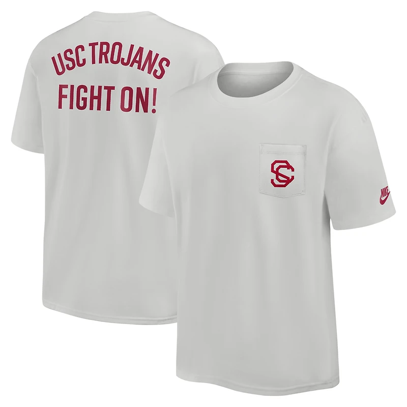 Men's Nike Gray USC Trojans Legacy 2-Hit Max90 Pocket T-Shirt