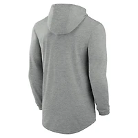 Men's Nike Heather Gray USC Trojans Blitz Tri-Blend Dri-FIT Long Sleeve Hoodie T-Shirt