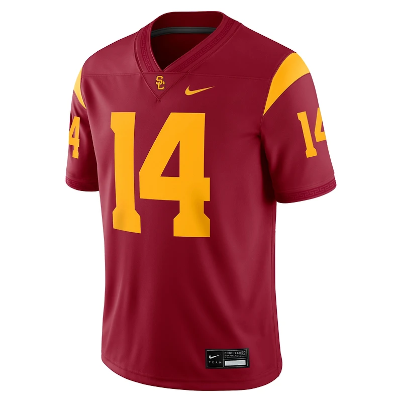 Maillot de football Nike Jayden Maiava Crimson USC Trojans domicile NIL pour homme