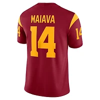 Maillot de football Nike Jayden Maiava Crimson USC Trojans domicile NIL pour homme