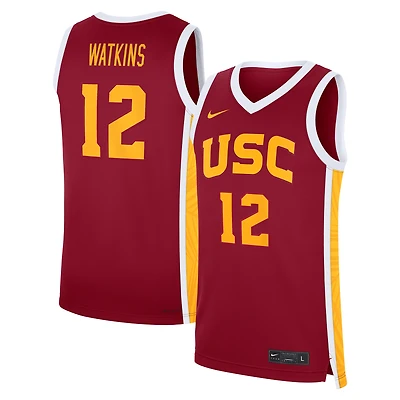 Men's Nike JuJu Watkins Cardinal USC Trojans Road Replica Basketball Jersey