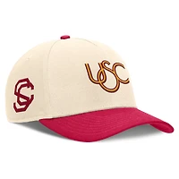 Men's Nike Natural/Cardinal USC Trojans Academic Rise Dri-FIT Adjustable Hat