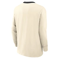 Men's Nike Natural USC Trojans Athletic Prep Max90 Pocket Logo Long Sleeve T-Shirt