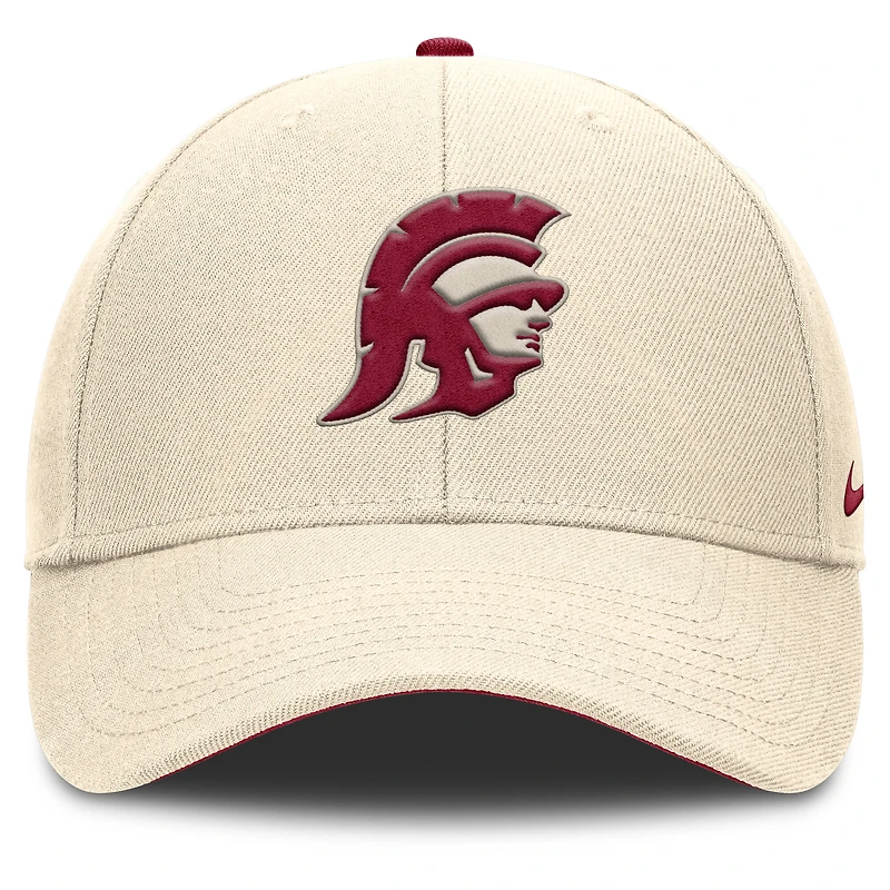 Men's Nike Natural USC Trojans Primetime Rise Dri-FIT Adjustable Hat