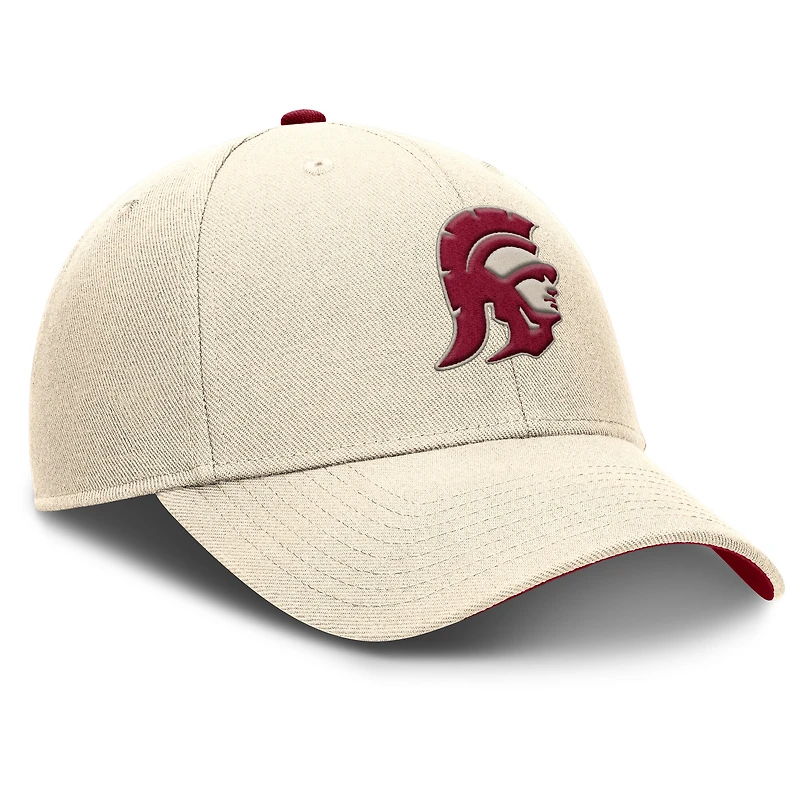 Men's Nike Natural USC Trojans Primetime Rise Dri-FIT Adjustable Hat
