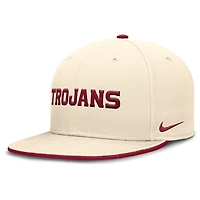 Men's Nike Natural USC Trojans Primetime True Dri-FIT Fitted Hat