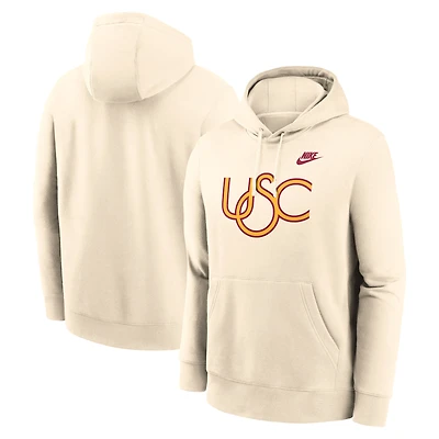Men's Nike Natural USC Trojans Vault Logo Pullover Hoodie