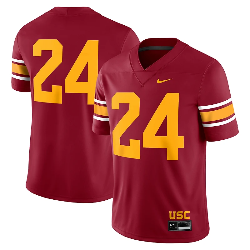 Maillot de match alternatif Nike #24 Cardinal USC Trojans pour homme