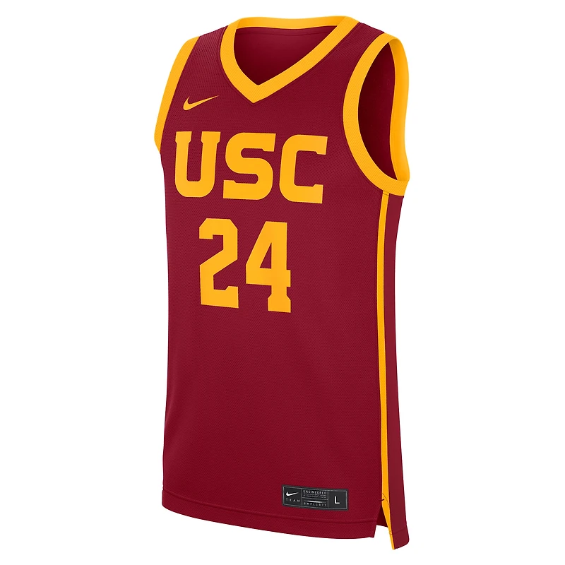 Maillot réplique Nike #24 Cardinal USC Trojans Road pour homme