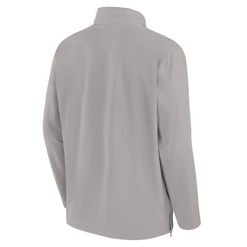 Men's Nike Pewter USC Trojans Sideline Coaches Lightweight Quarter-Zip Jacket