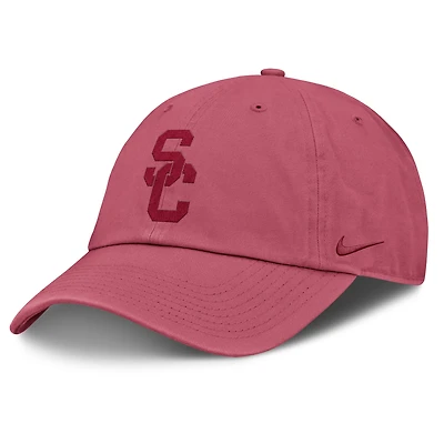 Casquette ajustable Nike rose USC Trojans Club Campus pour homme