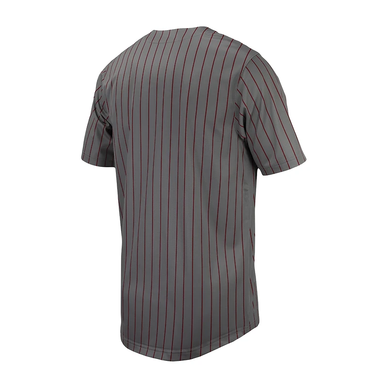 Maillot de baseball réplique à fines rayures Nike Steel USC Trojans pour homme