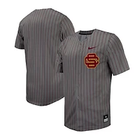 Maillot de baseball réplique à fines rayures Nike Steel USC Trojans pour homme