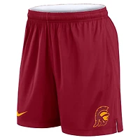 Short de performance réversible Nike Primetime USC Trojans blanc/cardinal pour homme