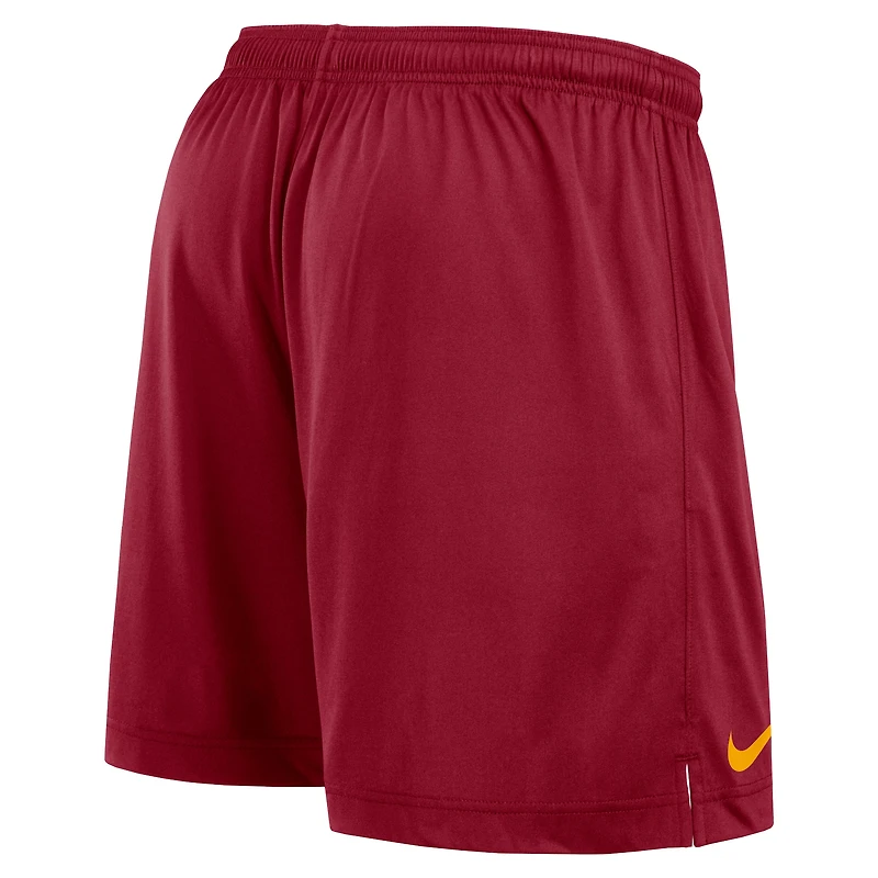 Short de performance réversible Nike Primetime USC Trojans blanc/cardinal pour homme