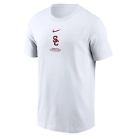 Men's Nike White USC Trojans 2024 On-Court Basketball Performance T-Shirt