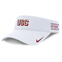 Men's Nike White USC Trojans 2025 On-Field Gameday Performance Ace Adjustable Visor