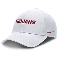 Casquette ajustable Nike blanche USC Trojans 2025 On-Field Rise Performance pour homme