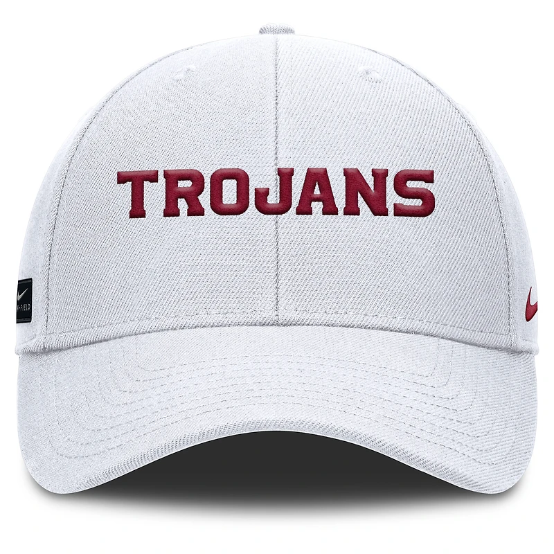 Men's Nike White USC Trojans 2025 On-Field Rise Performance Adjustable Hat
