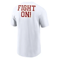 Men's Nike White USC Trojans Blitz 2-Hit T-Shirt