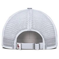 Casquette ajustable Nike blanche USC Trojans Club Campus Trucker pour homme