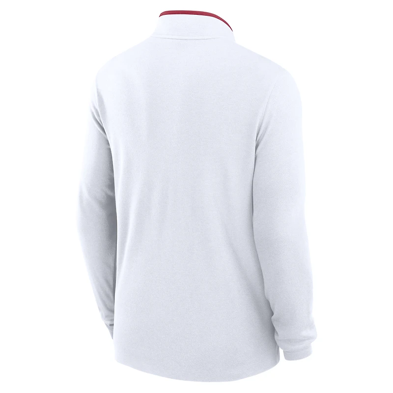 Men's Nike White USC Trojans Courtside Victory Dri-FIT Half-Zip Pullover