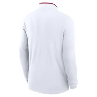 Men's Nike White USC Trojans Courtside Victory Dri-FIT Half-Zip Pullover