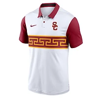 Polo Nike USC Trojans Primetime Campus Vapor Performance blanc pour homme