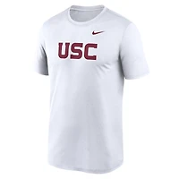 Men's Nike White USC Trojans Primetime Legend Wordmark T-Shirt